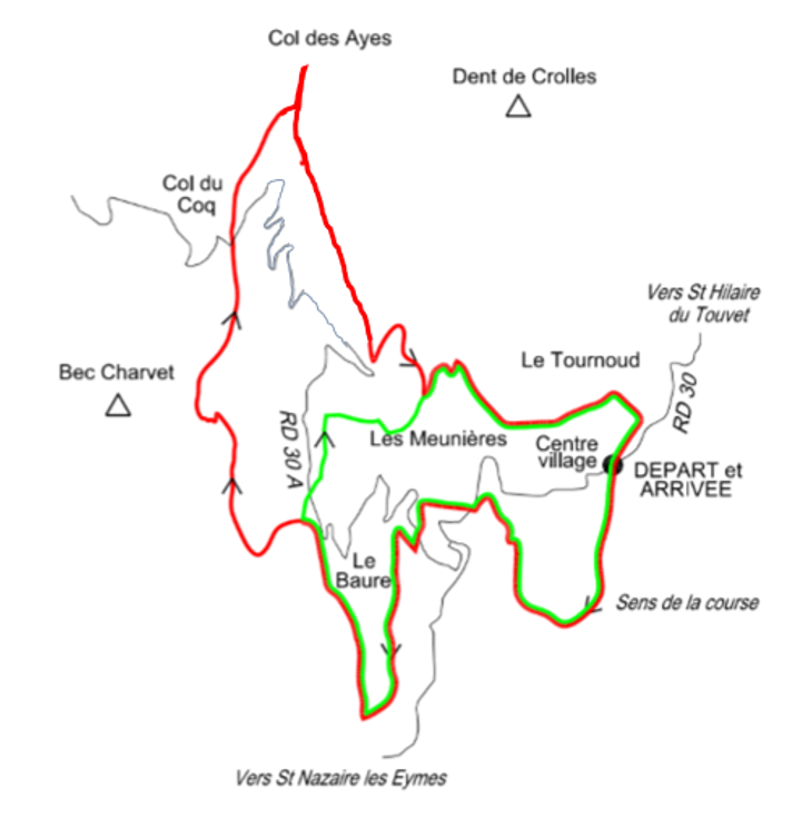 Parcours CROSS DES CHIOURES